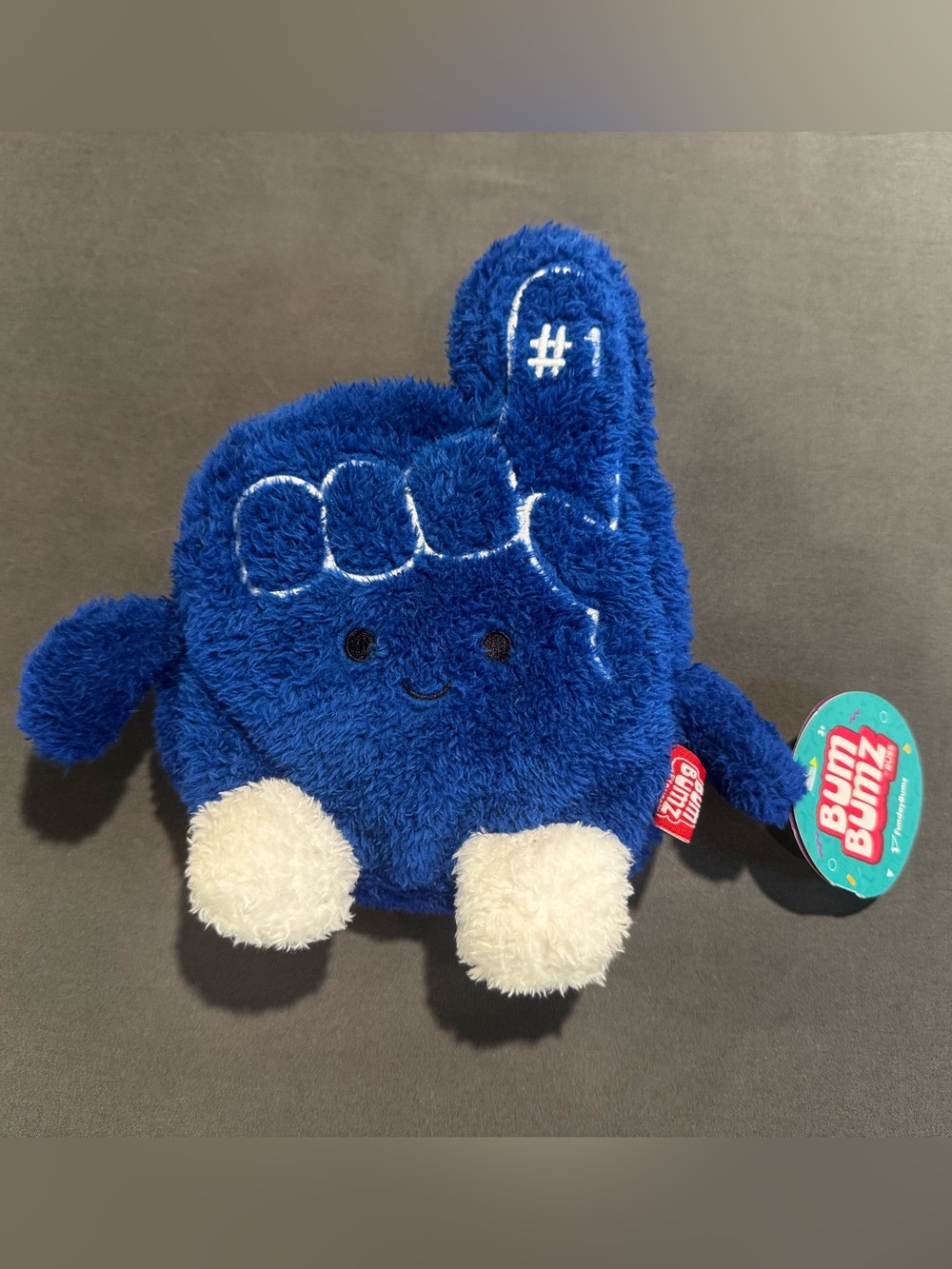 Bum Bumz Friday Bumz #1 Thumbs Up Plush Kellytoy Russ NWT 8” Blue